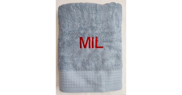 Serviette de bain sky blue (70 cm x 140 cm) Clarysse Otis (500 gr./m²)